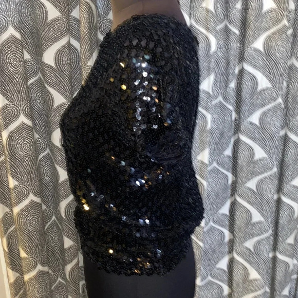 Vintage Toppettes by A Brod 70’s sequined top - Picture 3 of 10